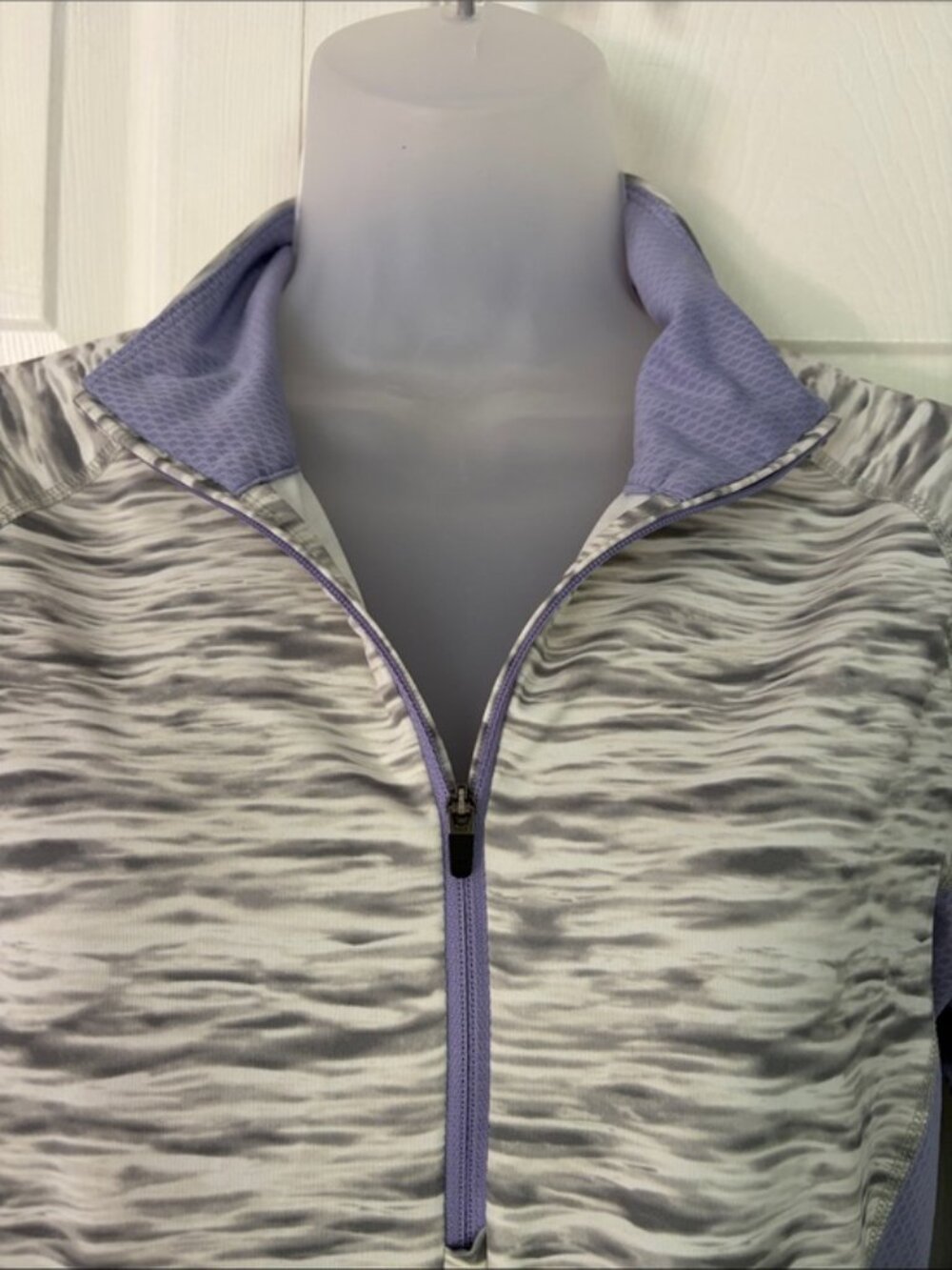 Patagonia Women’s Top All Weather Zip Neck Shirt Pullover Purple New size Small - Picture 12 of 16